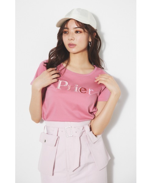 rienda（リエンダ）の「PRieR Tシャツ 春服（Tシャツ/カットソー・レディース・イエロー/ホワイト/ピンク/ブルー/ブラック・FREE）」の8枚目の写真