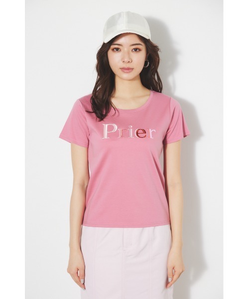 rienda（リエンダ）の「PRieR Tシャツ 春服（Tシャツ/カットソー・レディース・イエロー/ホワイト/ピンク/ブルー/ブラック・FREE）」の9枚目の写真