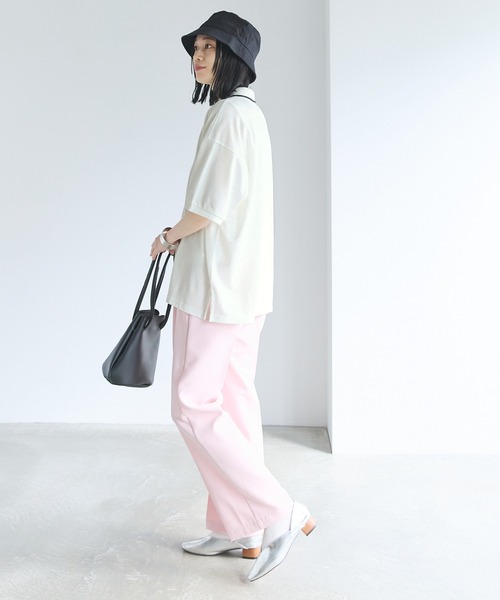 U.S. POLO ASSN.（ユーエスポロアッスン）の「U.S. POLO ASSN. /ユーエスポロアッスン 別注 ワンポイント刺繍 半袖ポロシャツ（ポロシャツ・レディース・ネイビー/オレンジ/ホワイト/ブラック・FREE）」の6枚目の写真