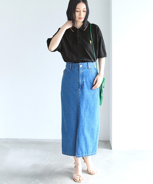 U.S. POLO ASSN.（ユーエスポロアッスン）の「U.S. POLO ASSN. /ユーエスポロアッスン 別注 ワンポイント刺繍 半袖ポロシャツ（ポロシャツ・レディース・ネイビー/オレンジ/ホワイト/ブラック・FREE）」の8枚目の写真