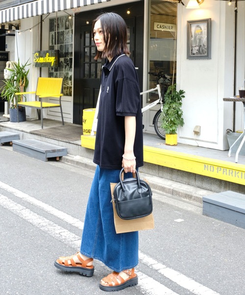 U.S. POLO ASSN.（ユーエスポロアッスン）の「U.S. POLO ASSN. /ユーエスポロアッスン 別注 ワンポイント刺繍 半袖ポロシャツ（ポロシャツ・レディース・ネイビー/オレンジ/ホワイト/ブラック・FREE）」の18枚目の写真