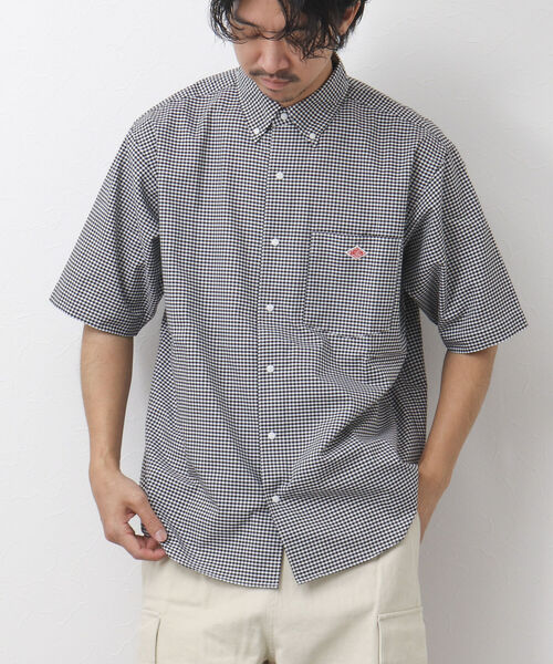 DANTON(ダントン)の「【DANTON/ダントン】DOT BUTTON B.D S/S SHIRT ドットボタン シャツ(シャツ/ブラウス・メンズ・ホワイト/ブルー/ブラック系その他/ホワイト系その他・40/38/42)」の4枚目の写真