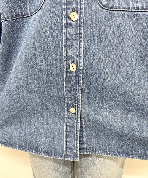 SHENERY（シーナリー）の「デニムビッグシャツ（シャツ/ブラウス・レディース・ブルー・FREE）」の20枚目の写真