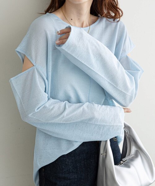 d.i.a 肩あき ロンT 楽天市場】サイドジップロンT ロンT レディース