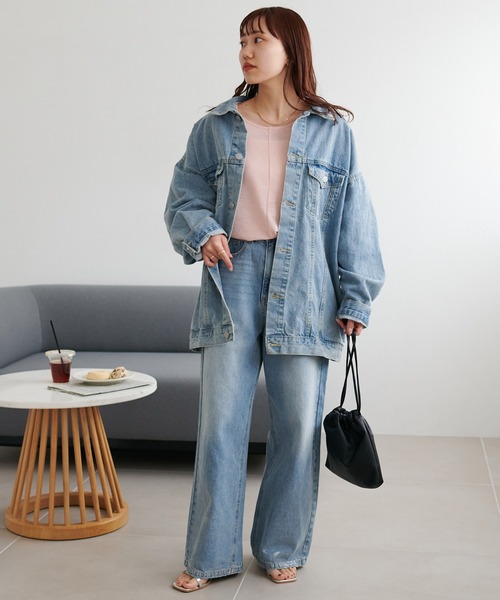 DISCOAT(ディスコート)の「【WEB限定】シアー肩開きプルオーバー(Tシャツ/カットソー・レディース・ブルー/ブラック/オフホワイト/ベビーピンク/ライトグレー・FREE)」の16枚目の写真