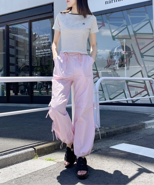 one way（ワンウェイ）の「ワンポイント刺繍テレコトップス（Tシャツ/カットソー・レディース・ブラック系その他/ホワイト/ピンク/ブラック・FREE）」の20枚目の写真