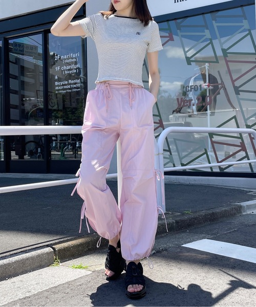 one way（ワンウェイ）の「ワンポイント刺繍テレコトップス（Tシャツ/カットソー・レディース・ブラック系その他/ホワイト/ピンク/ブラック・FREE）」の21枚目の写真