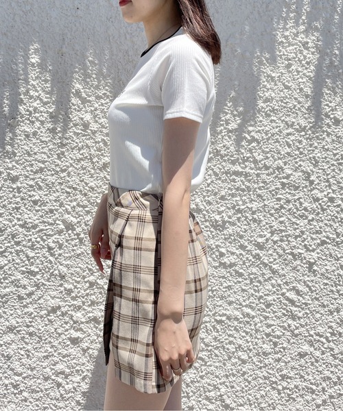one way（ワンウェイ）の「ワンポイント刺繍テレコトップス（Tシャツ/カットソー・レディース・ブラック系その他/ホワイト/ピンク/ブラック・FREE）」の14枚目の写真