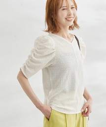 【WEB限定】2WAY/カットジャカードTシャツ