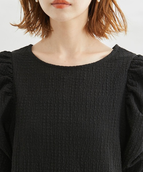 ROPE' PICNIC（ロペピクニック）の「【WEB限定】2WAY/カットジャカードTシャツ（Tシャツ/カットソー・レディース・オフホワイト/ブラック/ブルー/ラベンダー・38）」の19枚目の写真