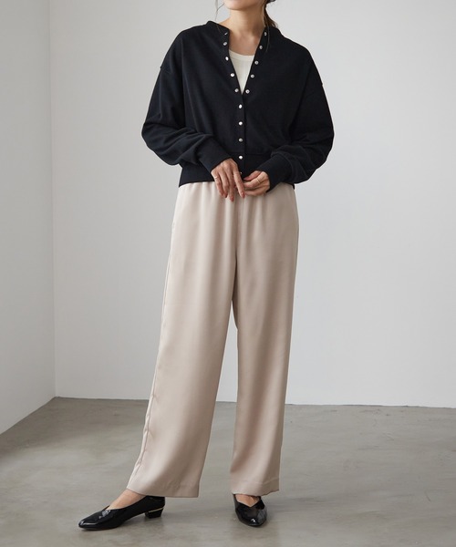 for/c（フォーシー）の「[新色追加] スナップボタンカーディガン【サスティナブル】（カーディガン/ボレロ・レディース・ブラック/ネイビー/サックスブルー/オレンジ/アイボリー/ラベンダー/ピンク/ベージュ/チャコールグレー/レッド/ブルー/モカ・LL/M/L/S）」の20枚目の写真