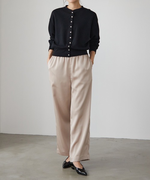 for/c（フォーシー）の「[新色追加] スナップボタンカーディガン【サスティナブル】（カーディガン/ボレロ・レディース・ブラック/ネイビー/サックスブルー/オレンジ/アイボリー/ラベンダー/ピンク/ベージュ/チャコールグレー/レッド/ブルー/モカ・LL/M/L/S）」の13枚目の写真