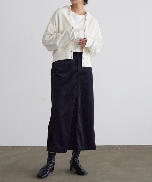 for/c（フォーシー）の「[新色追加] スナップボタンカーディガン【サスティナブル】（カーディガン/ボレロ・レディース・ブラック/ネイビー/サックスブルー/オレンジ/アイボリー/ラベンダー/ピンク/ベージュ/チャコールグレー/レッド/ブルー/モカ・LL/M/L/S）」の21枚目の写真