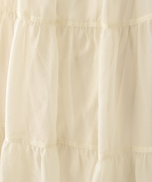 LOWRYS FARM（ローリーズファーム）の「シアーボリュームスカート　196374（スカート・レディース・ブラック/ベージュ/アイボリー・FREE）」の15枚目の写真