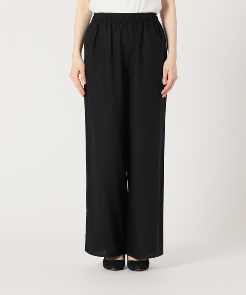 新品タグ付き　スローブイエナ　リラックスパンツ セール】リネンレーヨンリラックスパンツ（スラックス）｜SLOBE