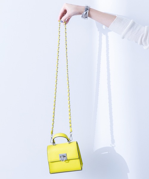 N.（N. Natural Beauty Basic）（エヌエヌナチュラルビューティーベーシック）の「◆チェーンミニショルダーバッグ（ビジネスバッグ・レディース・シルバー/ブラック/イエロー/オレンジ・ﾌﾘ-）」の3枚目の写真