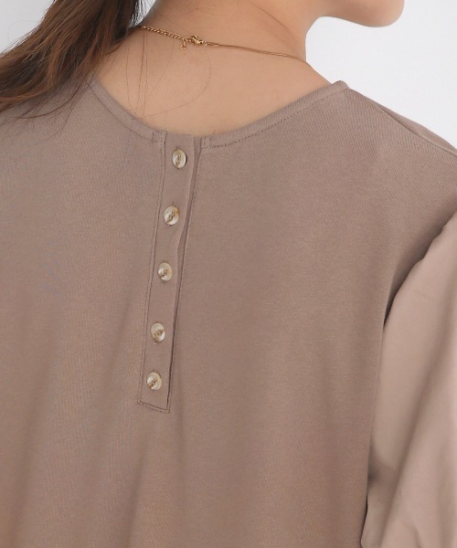 Bou Jeloud（ブージュルード）の「【低身長向けサイズあり】スウェットVネックマーメイドワンピース（ワンピース・レディース・ブラック/グレイッシュベージュ/チャコールグレー・M/S）」の20枚目の写真