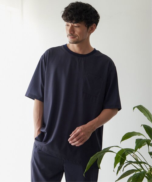 ikka(イッカ)の「【イージーケア/接触冷感】SARAT リラックスシャツT【速乾/UVカット】(Tシャツ/カットソー・メンズ・ベージュ/ネイビー/グレー/その他1・S/M/L/XL)」の7枚目の写真