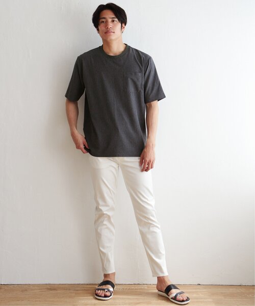 ikka(イッカ)の「【イージーケア/接触冷感】SARAT リラックスシャツT【速乾/UVカット】(Tシャツ/カットソー・メンズ・ベージュ/ネイビー/グレー/その他1・S/M/L/XL)」の11枚目の写真