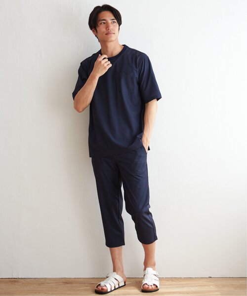 ikka(イッカ)の「【イージーケア/接触冷感】SARAT リラックスシャツT【速乾/UVカット】(Tシャツ/カットソー・メンズ・ベージュ/ネイビー/グレー/その他1・S/M/L/XL)」の16枚目の写真