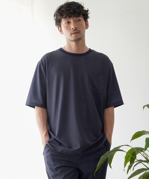 ikka(イッカ)の「【イージーケア/接触冷感】SARAT リラックスシャツT【速乾/UVカット】(Tシャツ/カットソー・メンズ・ベージュ/ネイビー/グレー/その他1・S/M/L/XL)」の3枚目の写真