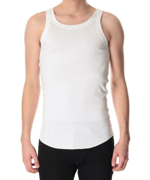 ATTACHMENT（アタッチメント）の「スビンコットン リブ タンクトップ / SVIN CO RIB TANK TOP（タンクトップ・メンズ・ホワイト/グレー/ブラック・2/3/1）」の2枚目の写真