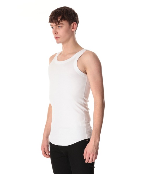 ATTACHMENT（アタッチメント）の「スビンコットン リブ タンクトップ / SVIN CO RIB TANK TOP（タンクトップ・メンズ・ホワイト/グレー/ブラック・2/3/1）」の4枚目の写真