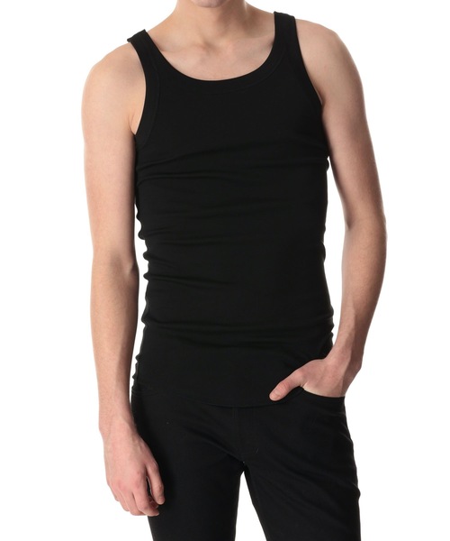 ATTACHMENT（アタッチメント）の「スビンコットン リブ タンクトップ / SVIN CO RIB TANK TOP（タンクトップ・メンズ・ホワイト/グレー/ブラック・2/3/1）」の16枚目の写真