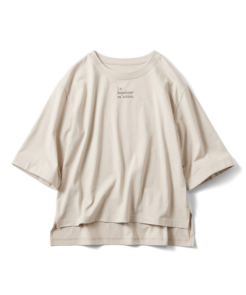 Live in comfort(リブインコンフォート)の「リブ イン コンフォート 地中海の風を受けて育ったトルコオーガニックコットンTシャツ(Tシャツ/カットソー・レディース・アイボリー/ブルー/ベージュ・MEDIUM/LARGE/X-LARGE/XX-LARGE/XXX-LARGE/SMALL)」の5枚目の写真
