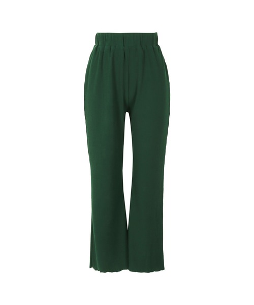 KOBE LETTUCE（コウベレタス）の「裾メローイージーリブパンツ（その他パンツ・レディース・ライトベージュ/グリーン/パープル/ブラック・M）」の7枚目の写真