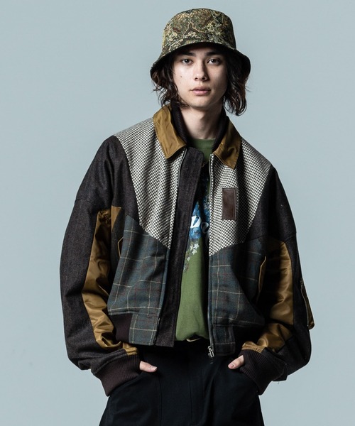 glamb（グラム）の「Crazy Textile Blouson / クレイジーテキスタイル