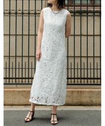 [SUMMER DRESS COLLECTION][低身長/高身長サイズ有]クロシェレースワンピース