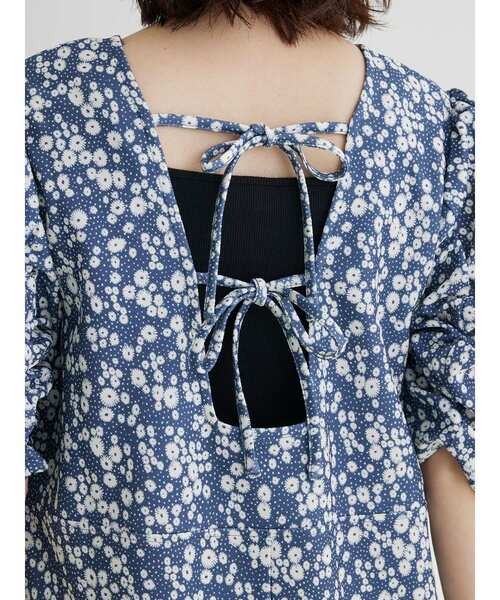 RAY CASSIN FAVORI（レイカズンフェバリ）の「・RAY　CASSIN　フラワーptナローワンピース（ワンピース・レディース・ブラック/ブルー/オレンジ・FREE）」の22枚目の写真