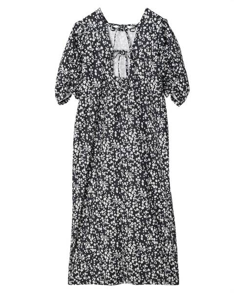 RAY CASSIN FAVORI（レイカズンフェバリ）の「・RAY　CASSIN　フラワーptナローワンピース（ワンピース・レディース・ブラック/ブルー/オレンジ・FREE）」の6枚目の写真