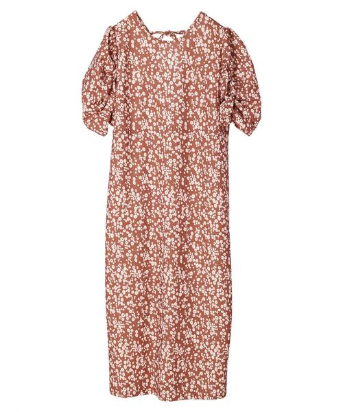 RAY CASSIN FAVORI（レイカズンフェバリ）の「・RAY　CASSIN　フラワーptナローワンピース（ワンピース・レディース・ブラック/ブルー/オレンジ・FREE）」の3枚目の写真