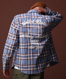 AVIREX | 《COLLECTION》COTTON CHECK EMBROIDERY SHIRT / コットン チェック エンブロイデリー シャツ / AVIREX / アヴィレックス(シャツ/ブラウス)