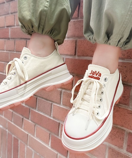 Java(ジャバ)の「《JaVaジャバ 別注》campus style 厚底スニーカー(スニーカー・メンズ・ブラック系/ベージュ/ホワイト/ブラック・XX-LARGE/XXX-LARGE/LARGE/X-LARGE/MEDIUM)」の6枚目の写真