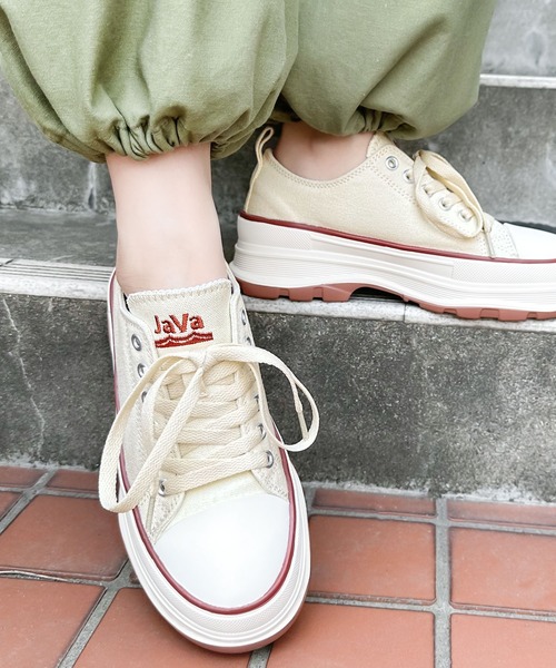 Java(ジャバ)の「《JaVaジャバ 別注》campus style 厚底スニーカー(スニーカー・メンズ・ブラック系/ベージュ/ホワイト/ブラック・XX-LARGE/XXX-LARGE/LARGE/X-LARGE/MEDIUM)」の7枚目の写真