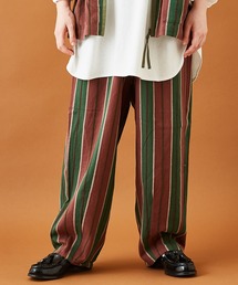 CUBE SUGAR | ドビーストライプイージーコクーンパンツ(その他パンツ)