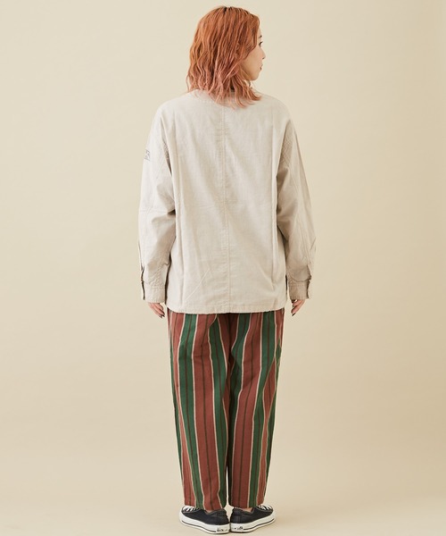 CUBE SUGAR（キューブシュガー）の「ドビーストライプイージーコクーンパンツ（その他パンツ・レディース・レッド/グリーン/ブラック・M）」の17枚目の写真