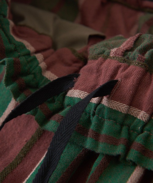 CUBE SUGAR（キューブシュガー）の「ドビーストライプイージーコクーンパンツ（その他パンツ・レディース・レッド/グリーン/ブラック・M）」の20枚目の写真