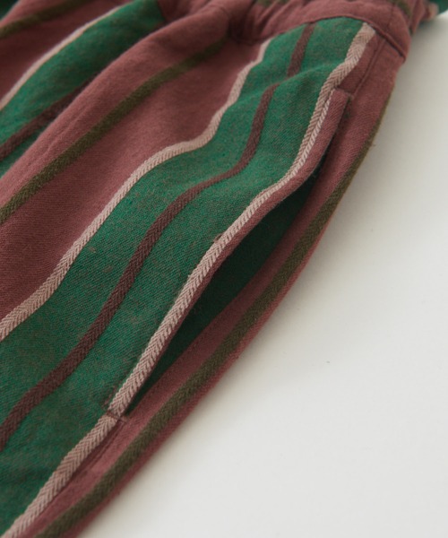 CUBE SUGAR（キューブシュガー）の「ドビーストライプイージーコクーンパンツ（その他パンツ・レディース・レッド/グリーン/ブラック・M）」の21枚目の写真