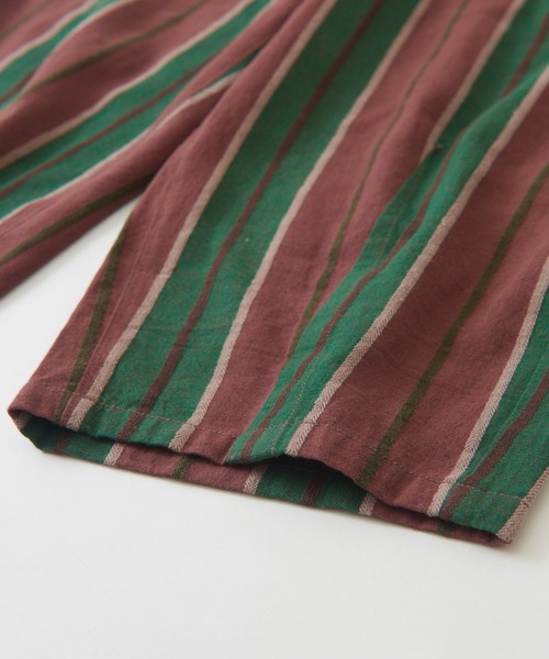 CUBE SUGAR（キューブシュガー）の「ドビーストライプイージーコクーンパンツ（その他パンツ・レディース・レッド/グリーン/ブラック・M）」の22枚目の写真