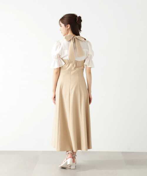 PROPORTION BODY DRESSING（プロポーションボディドレッシング）の「ホルターネックジャンスカ / 1213240505（ワンピース・レディース・ベージュ/ブラック・SMALL/MEDIUM）」の11枚目の写真
