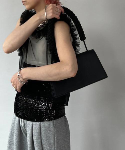 chuclla（チュクラ）の「スパンストレッチビスチェ chw23s105（チューブトップ・レディース・シルバー/ブラック・FREE）」の16枚目の写真