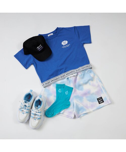 algy（アルジー）の「ポップカラーシースルークルーソックス（ソックス/靴下・キッズ・パープル/オレンジ/グリーン/ピンク/サックスブルー・21/24）」の7枚目の写真