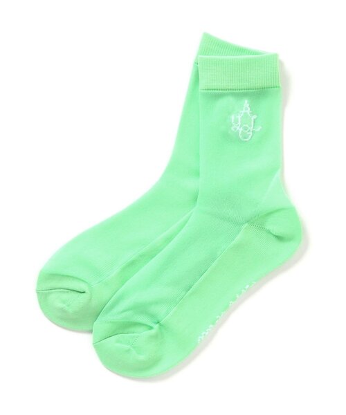 algy（アルジー）の「ポップカラーシースルークルーソックス（ソックス/靴下・キッズ・パープル/オレンジ/グリーン/ピンク/サックスブルー・21/24）」の12枚目の写真