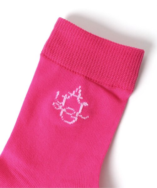 algy（アルジー）の「ポップカラーシースルークルーソックス（ソックス/靴下・キッズ・パープル/オレンジ/グリーン/ピンク/サックスブルー・21/24）」の17枚目の写真