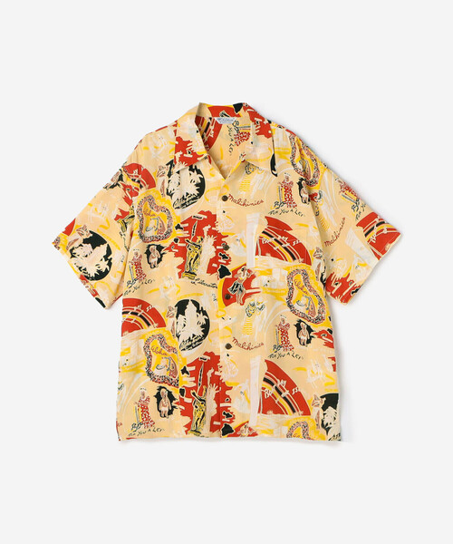 SUN SURF(サンサーフ)の「SUN SURF SP | 半袖ハワイアンシャツ KILOHANA "HAWAIIAN HOSPITALITY" MEN(シャツ/ブラウス・メンズ・ブルー系その他5/ベージュ系その他・L/XL)」の2枚目の写真