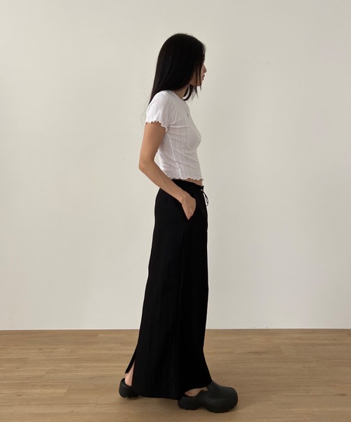 Didot.showroom(ディドット ショールーム)の「パターンメッシュガーリーメロウT(Tシャツ/カットソー・レディース・アイボリー/グレー/スカイブルー/ブラック/クリーム/レッド・FREE)」の13枚目の写真